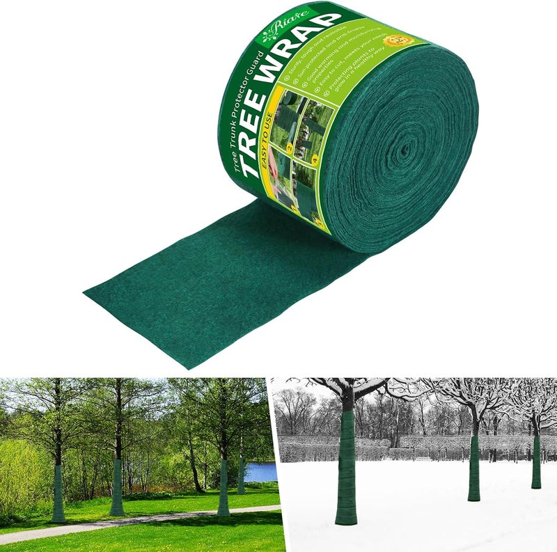 Riare Tree Wraps to Protect Bark for Winter- 65 Feet Cold-Proof Tree Trunk Guard Wrap Protection for Damaged Bark, Tree Protectors from Deer Animals, Frost, Freeze - Image 1